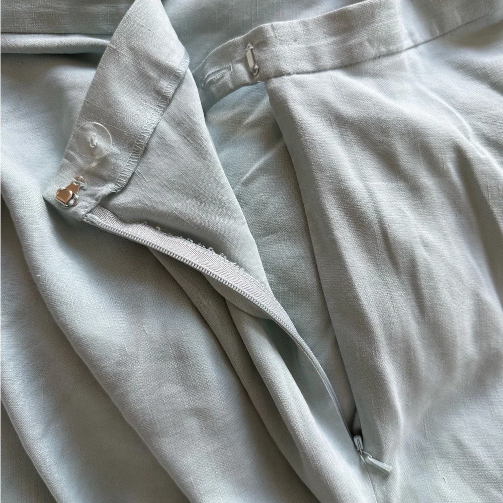 Jones New York collection A-line silk and linen maxi skirt size 12 - Picture 10 of 10